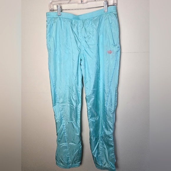 Vintage Adidas Lined Leg Zip Windbreaker Track Pants, Size Large/38 - Picture 1 of 7